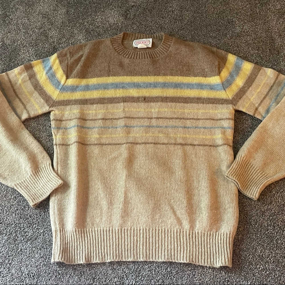 Vintage 1970’s Prego Womens Wool Sweater Size Medium